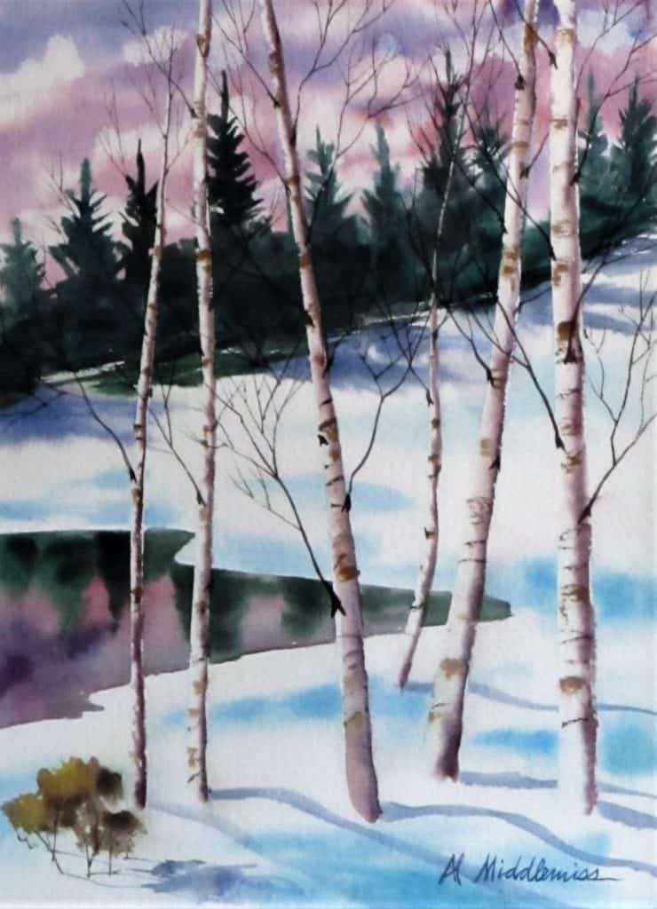 WinterScenes In Watercolor