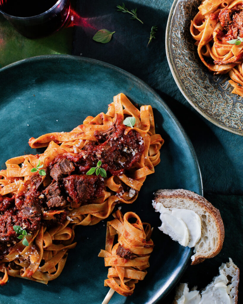 A Stanley-Tucci inspired plate of Tagliatelle al ragu