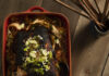 24 Recipes for a Mother’s Day Feast A tantalizinbraised pork shoulder & kimchi soup featuring Korean flavors, garnished with fresh dill, sour cream, scallions, and toasted sesame seeds.