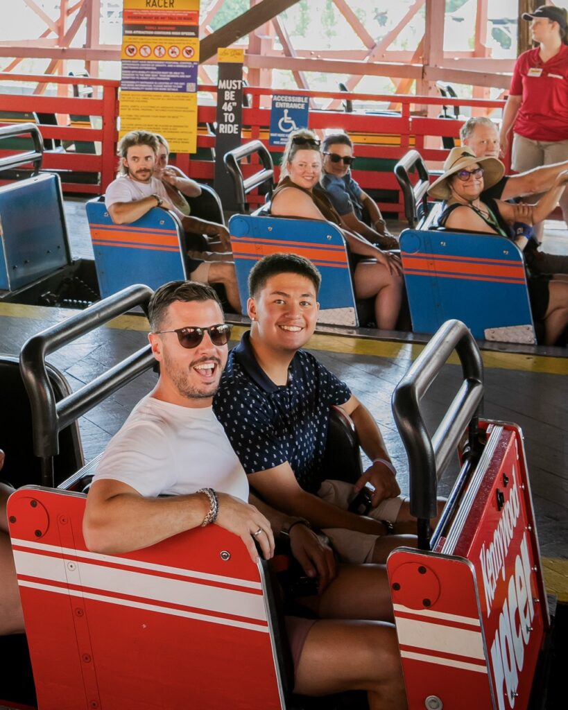 More people on a roller coaster.