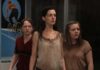 Collier’s Cuts: For Anne Hathaway’s Next Trick, She’ll Fight Dinosaurs in ‘The End of Oak Street’ Anne Hathaway and two teens stand beside each other in dirty clothes.