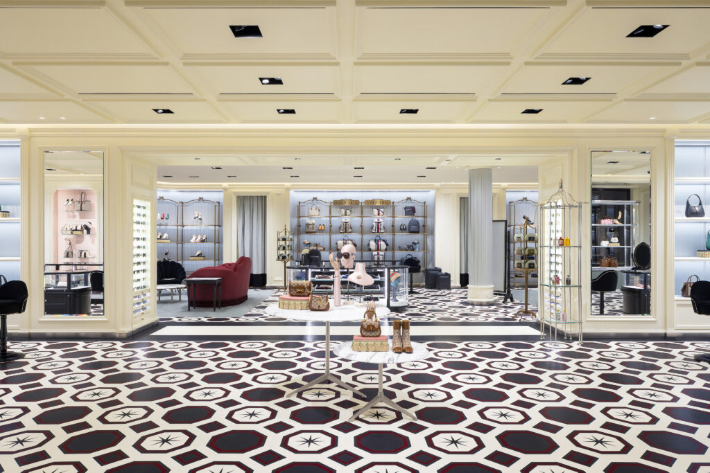 A photo of the inside of the Gucci store in Ross Park Mall.
