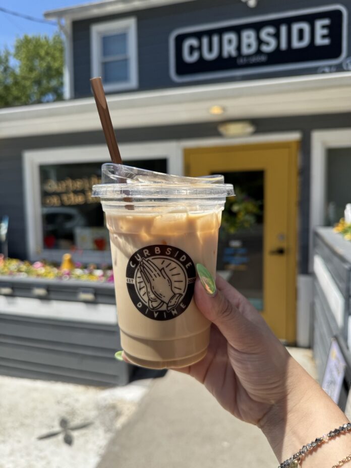Iced coffee from Curbside, a top Pittsburgh coffee shop.