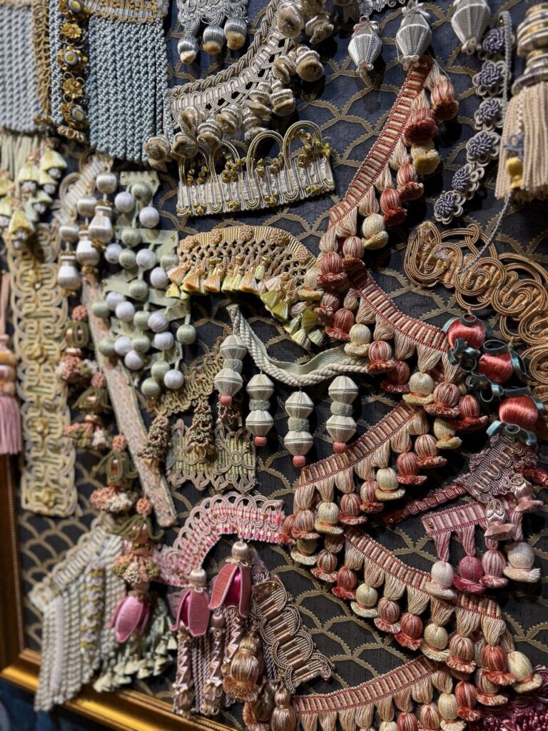 Textile trims and tassels: more craft for 2027 interior design trends.