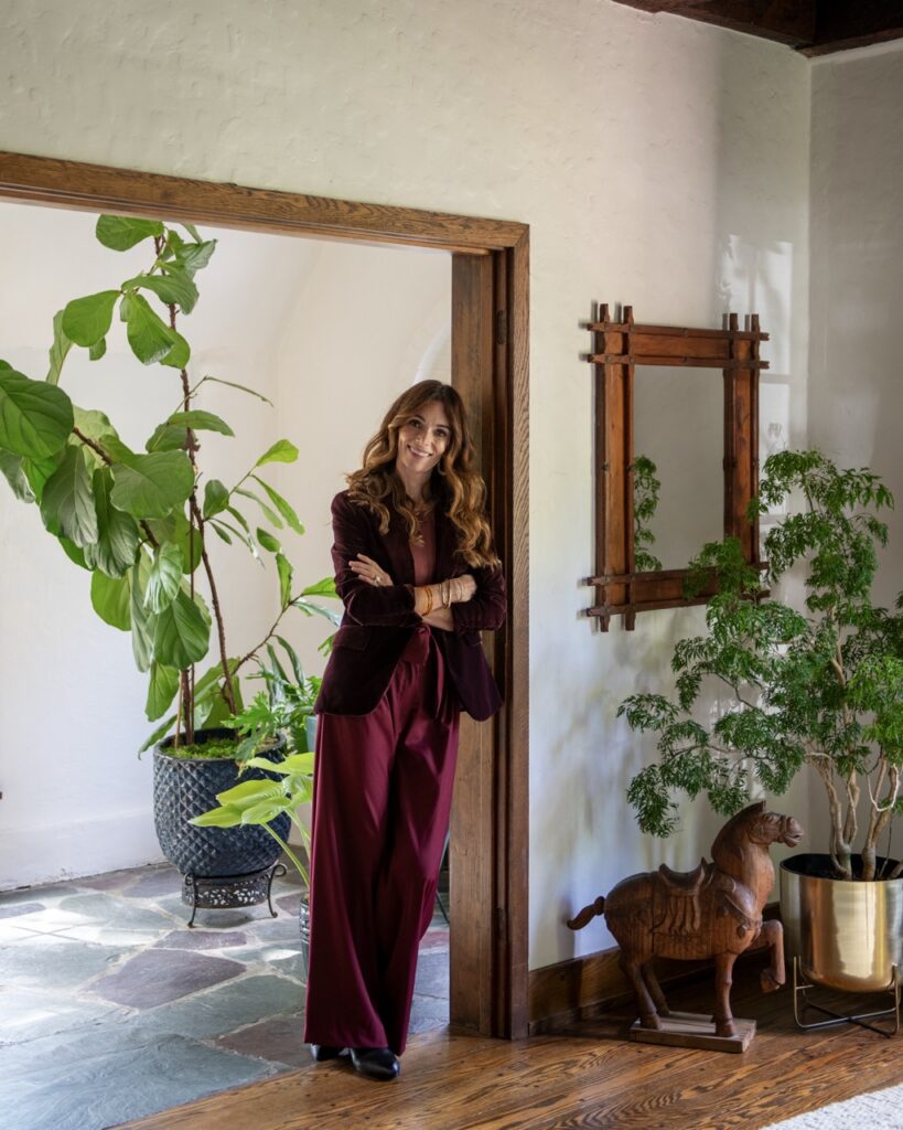 Interior designer Ali Harvey in a Mt. Lebanon fairy tale cottage