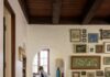 Inside a Mt. Lebanon Fairy Tale Cottage by Interior Designer Ali Harvey Children playing in a charming Mt. Lebanon fairy tale cottage hallway by Ali Harvey