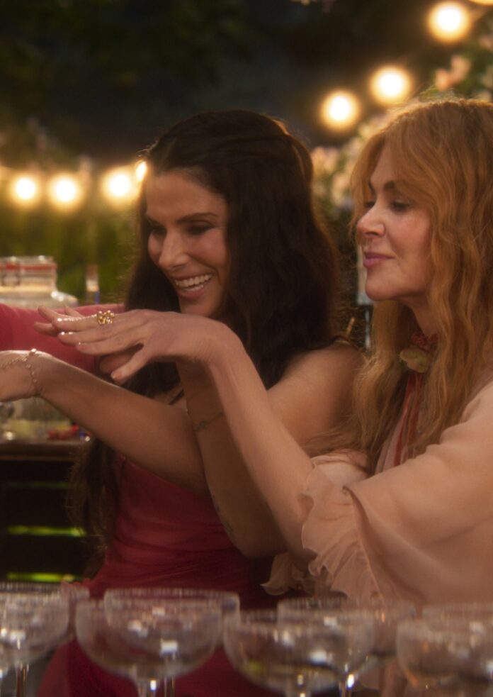 Practical Magic 2 TABLE Magazine Nicole Kidman and Sandra Bullock performing magic in Practical Magic 2.