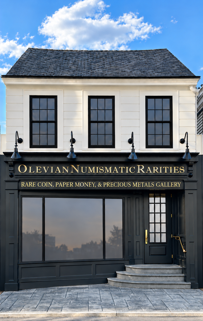 Olevian Numismatic Rarities: Rare coin, paper money & precious metals gallery storefront