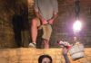 Celebrate the 35th Anniversary of ‘Silence of the Lambs’ at Places It Was Shot Near Pittsburgh Woman with stuffed dog in well, referencing Silence of the Lambs filming site.
