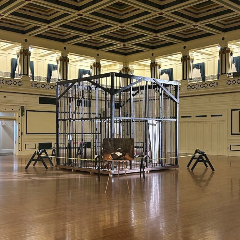 Silence of the Lambs cage Pittsburgh TABLE Magazine 1 768x768