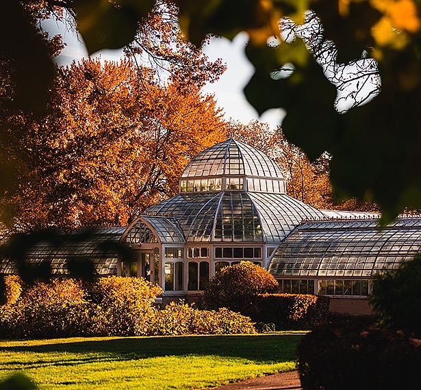 Phipps Conservatory greenhouse in autumn, Pittsburgh outdoor activities